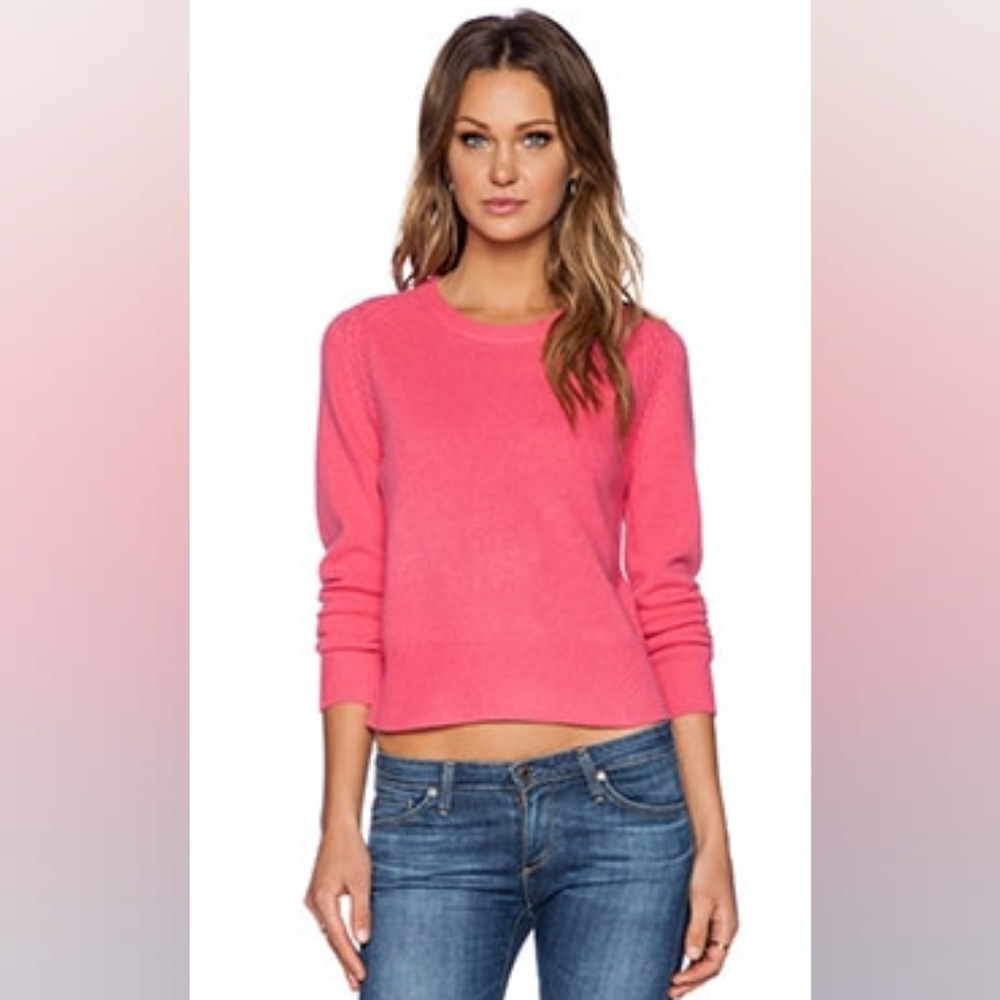 《 Marc Jacobs 》Iris Pink Cropped Sweater